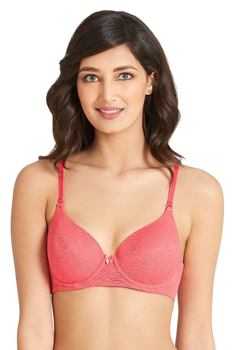 Amante Polyamide T-Shirt Bra - Red Single Amante Polyamide T-Shirt Bra - Red Single