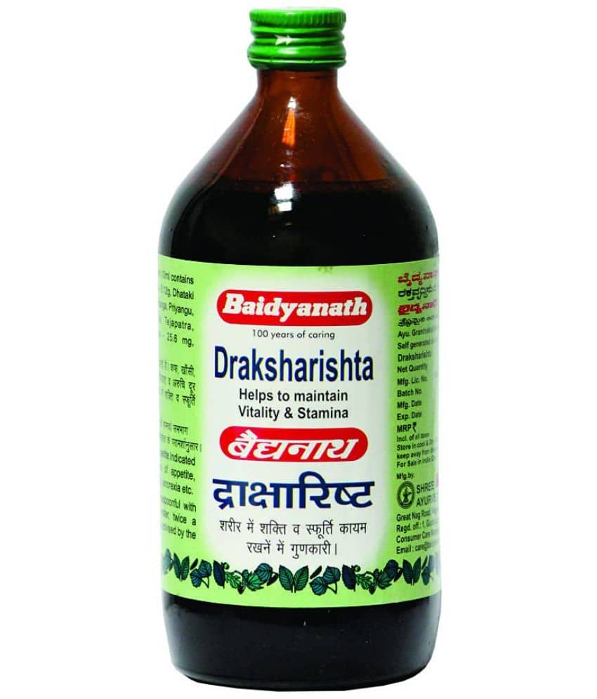 Baidyanath Draksharishta Liquid 450 Ml Pack of 2