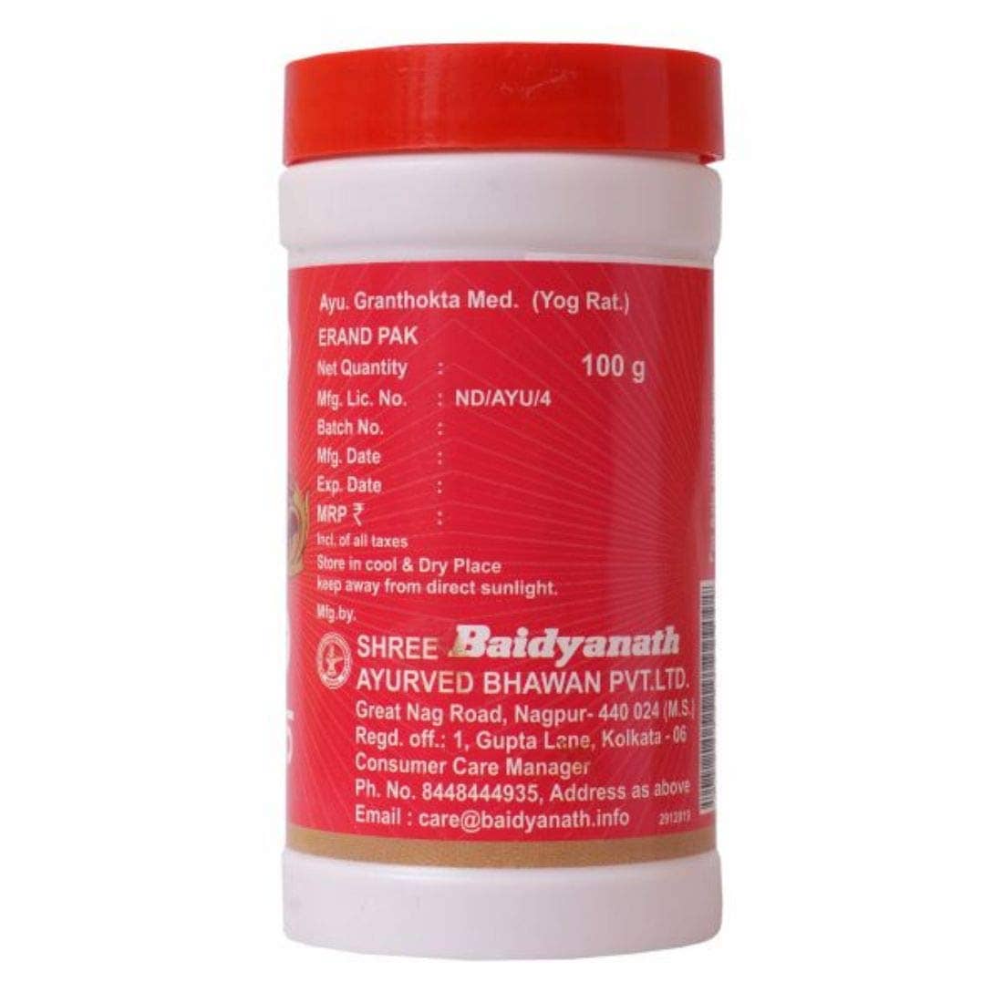Baidyanath Erand Pak Powder 100 Gm Pack of 1