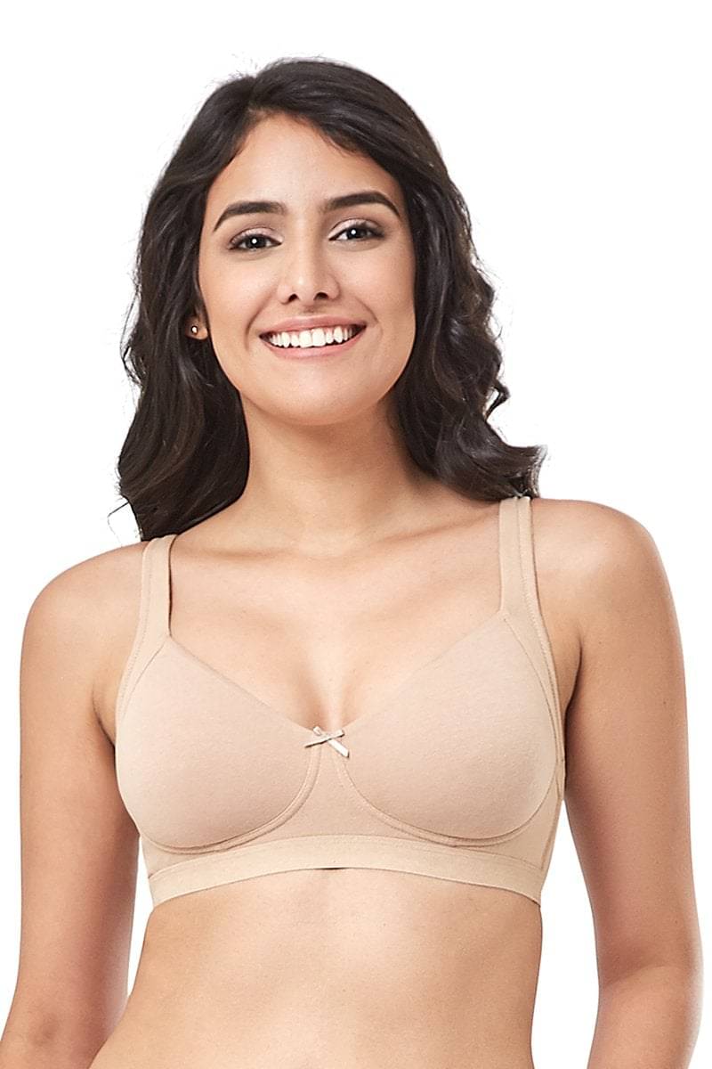 Everyde by Amante Cotton Seamless Bra - Beige Single Everyde by Amante Cotton Seamless Bra - Beige Single