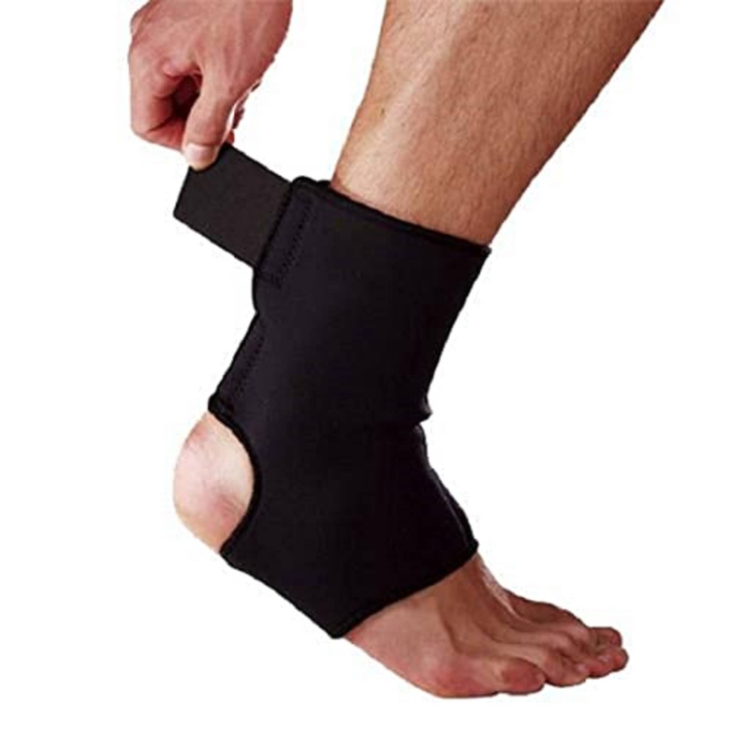     			Expertomind Ankle Support for Pain Relief | Universal Size with Hinge | Relieve Pressure for Faster Recovery (Black Colour)