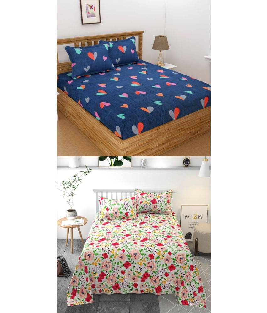 Homefab India Microfibre Double Bedsheet ( Grey ) Homefab India Microfibre Double Bedsheet ( Grey )
