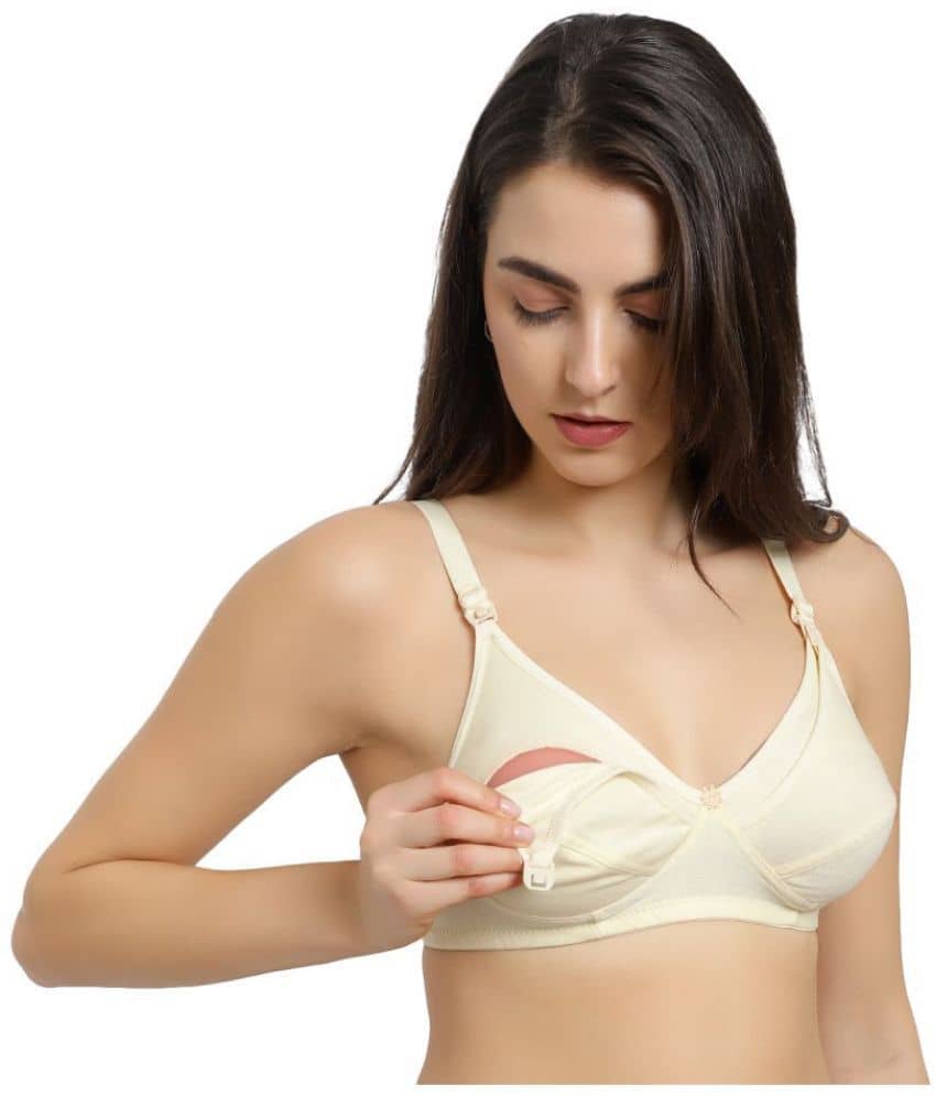 KYODO Poly Cotton Non Padded Women's Everyday Bra ( Yellow )
