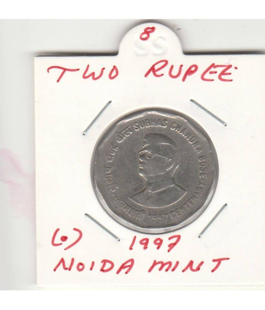 NUMISMATTECLY RARE AND COLLECTIBLE COMMOMORATIVE C01N -TWO RUP.EE-SUBHAS CHANDRA BOSE CENTENARY .YEAR-1997,COPPER NICKLE- NOIDA- MINT -IN EXTRA FINE CONDITION HIGH COLLECTIBLE , NUMISMATTECLY RARE AND COLLECTIBLE COMMOMORATIVE C01N -TWO RUP.EE-SUBHAS CHANDRA BOSE CENTENARY .YEAR-1997,COPPER NICKLE- NOIDA- MINT -IN EXTRA FINE CONDITION HIGH COLLECTIBLE ,