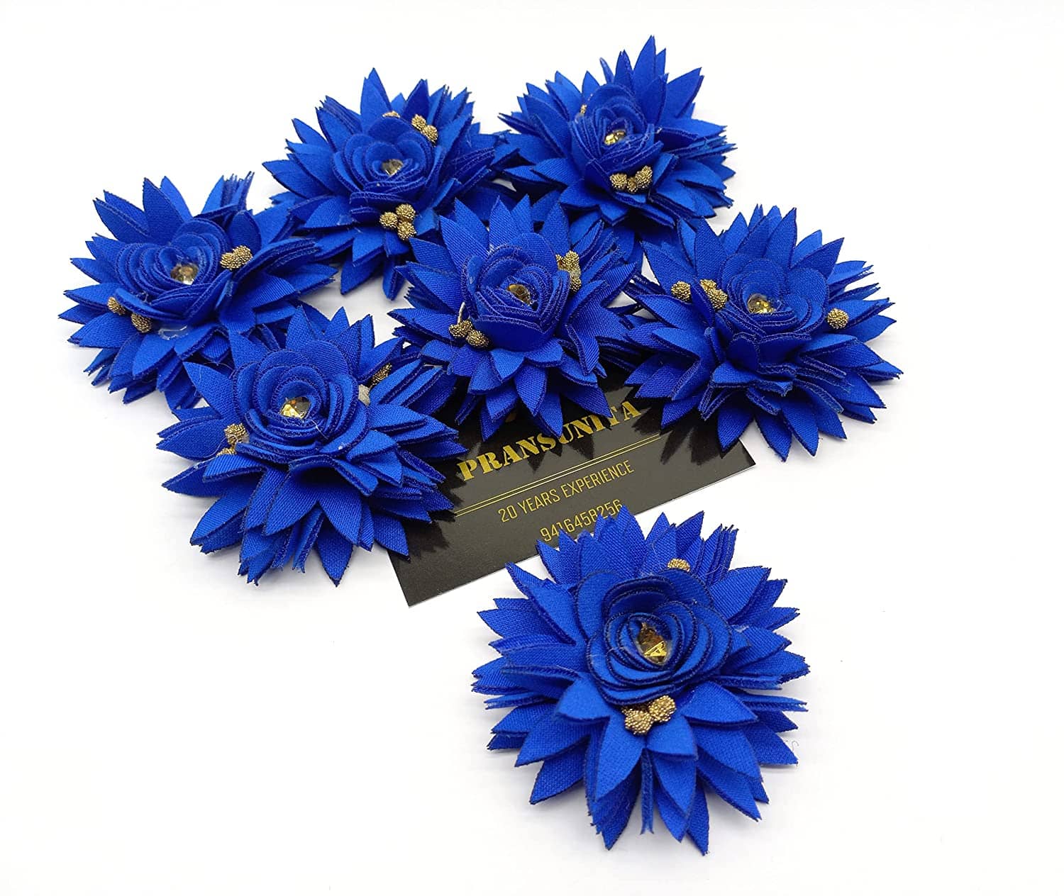 PRANSUNITA Polyster tem Less Fabric Rose Flower with Pollens, Decoration Flowers ( Pack of 6 ) - Stationery | Buy online on ZillyBuy