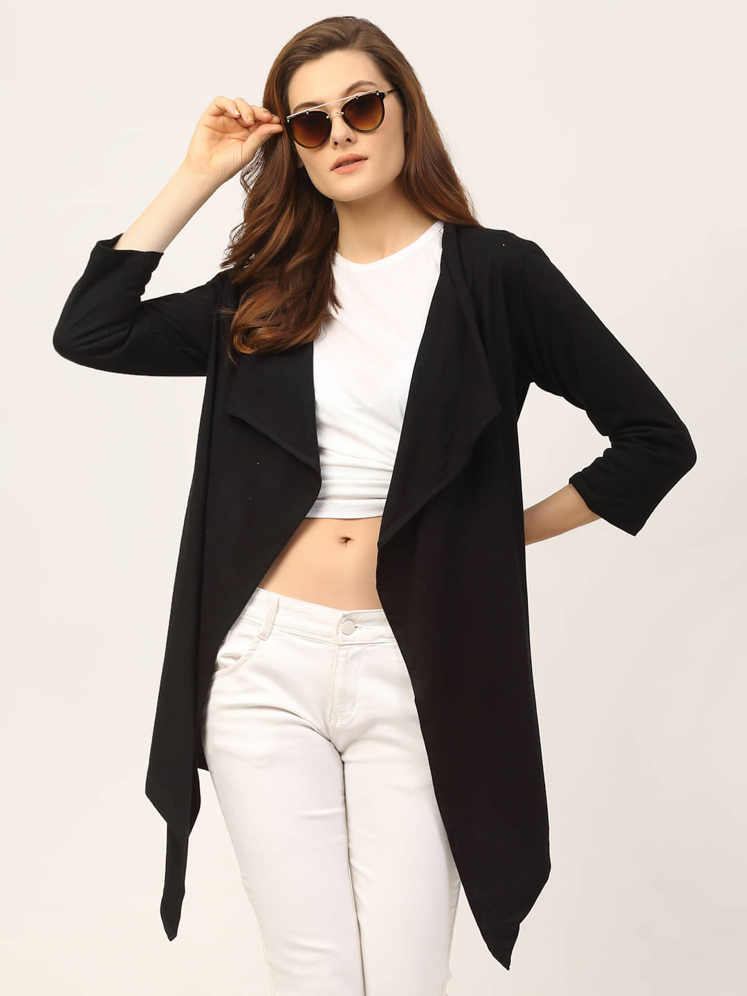     			Rigo Women's Cotton Regular Top ( Black )