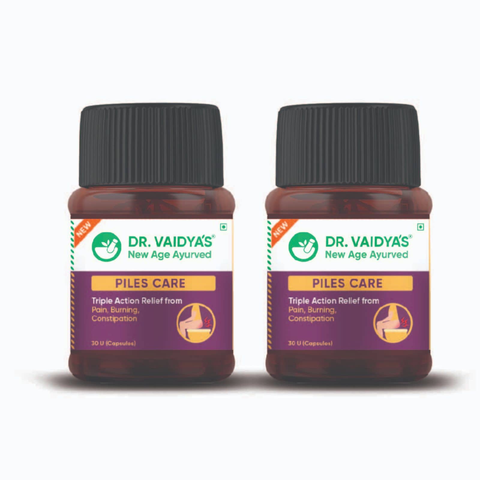 Dr. Vaidya's Piles Care Capsules 30No.s (Pack of 2)