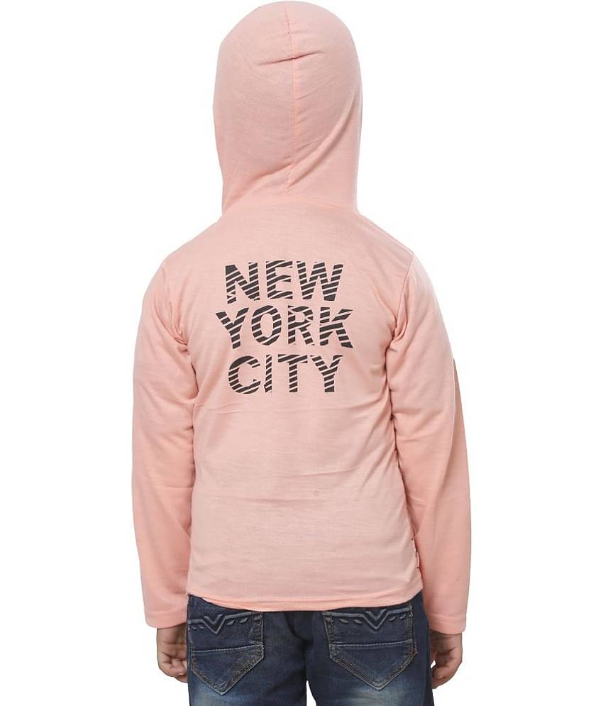 Fourfolds Pack of 1 Boys Cotton Blend T-Shirt ( Pink )