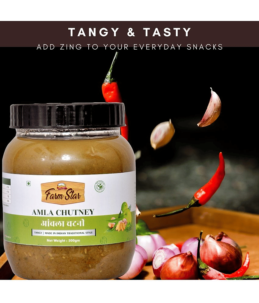 Farm Star Amla Chutney - Homemade Chutney 500 g
