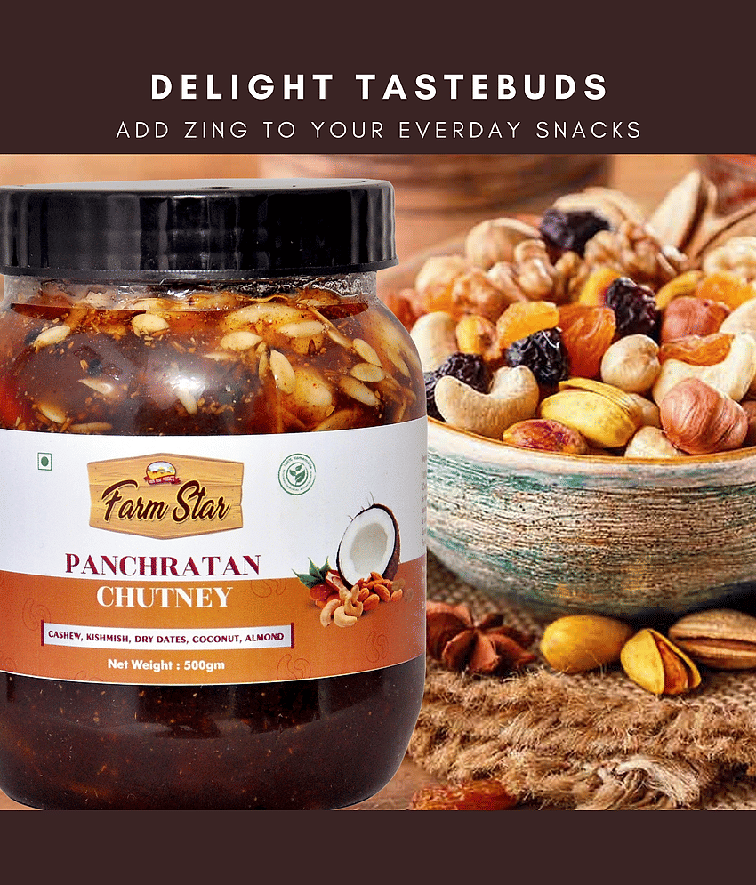 Farm Star Panchratan - Dry Fruits Chutney 500 g