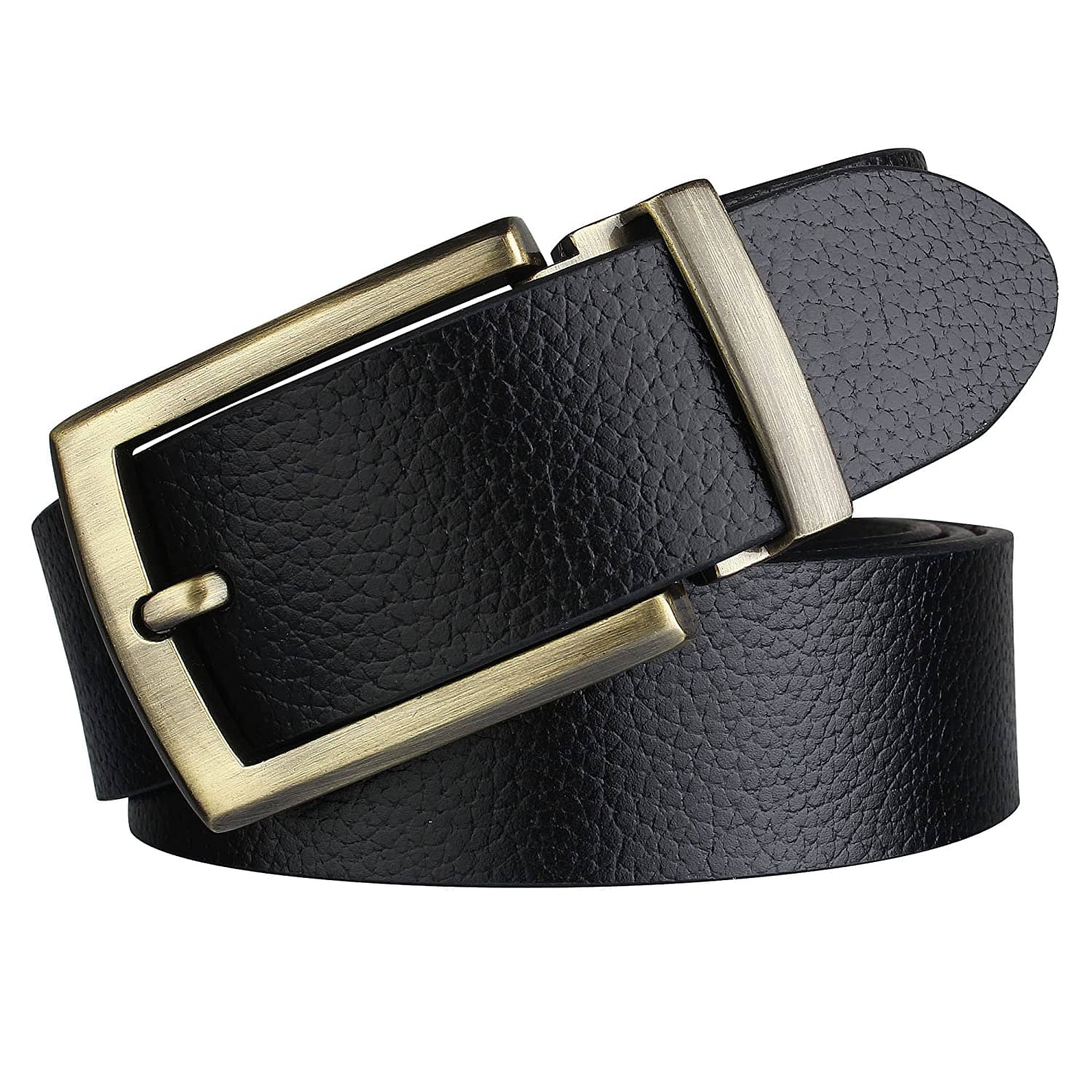 Loopa Black Leather Formal Belt Pack of 1
