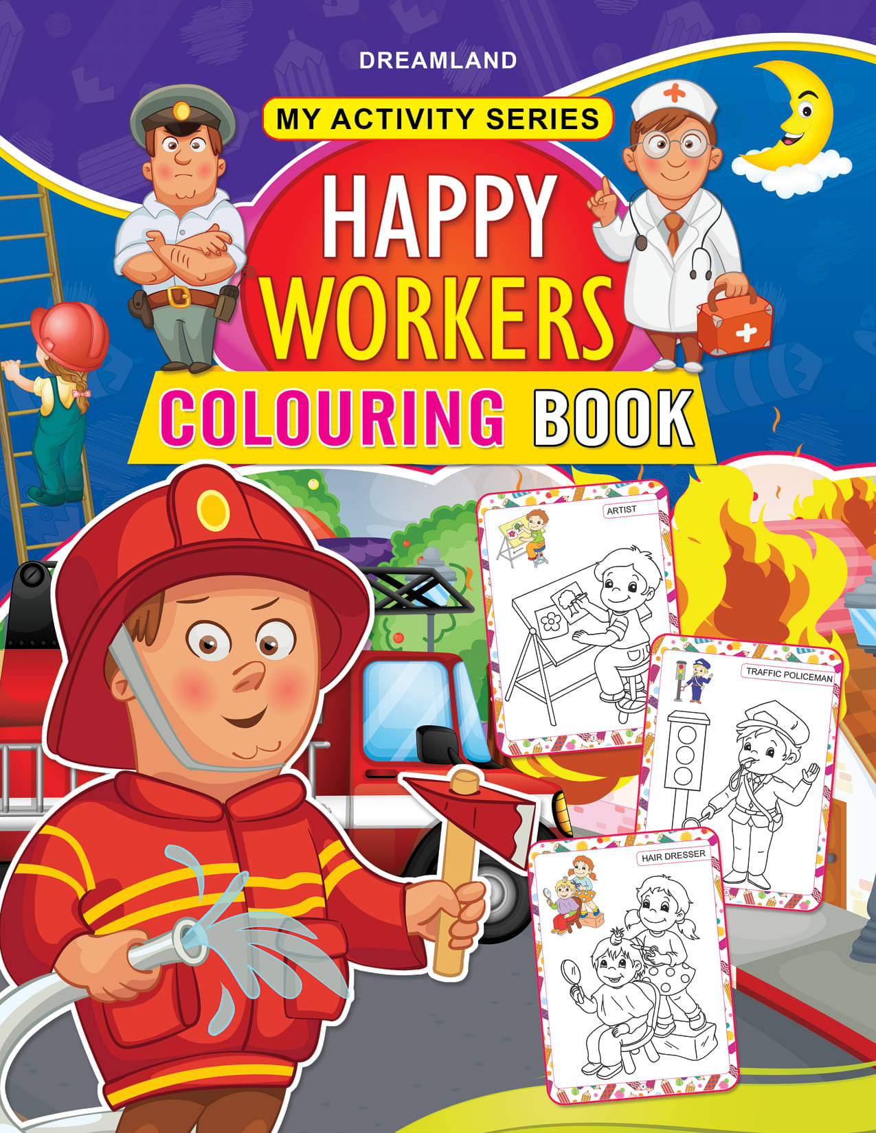     			My Activity- Happy Workers Colouring Book - Interactive & Activity  Book