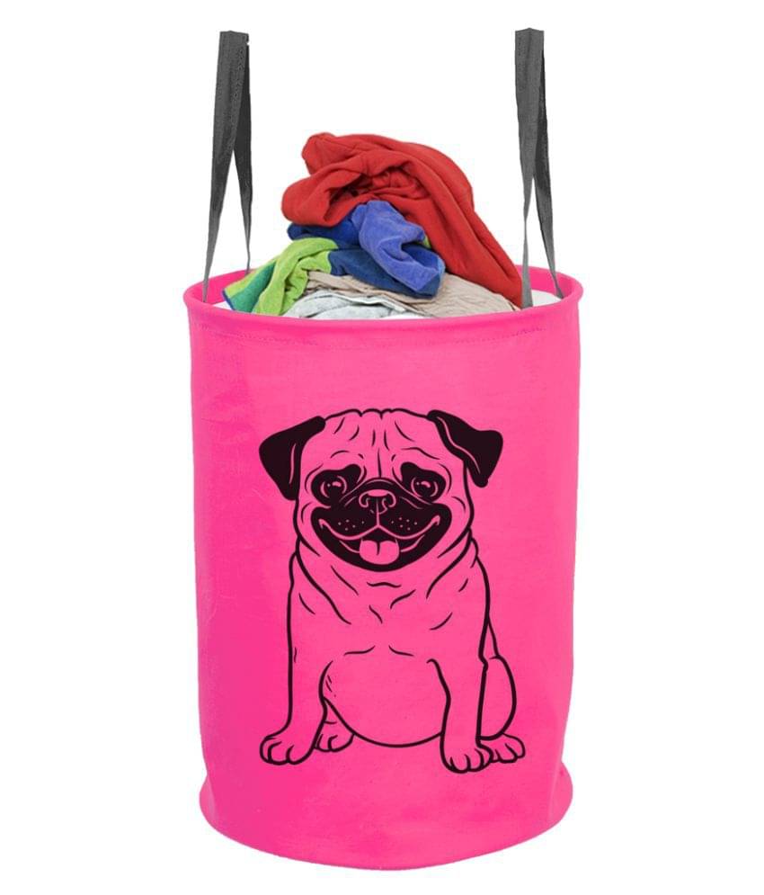     			PrettyKrafts Folding Laundry Basket for Clothes with Handle, Toys Organiser, 45 Litre, (Pack of 1)
