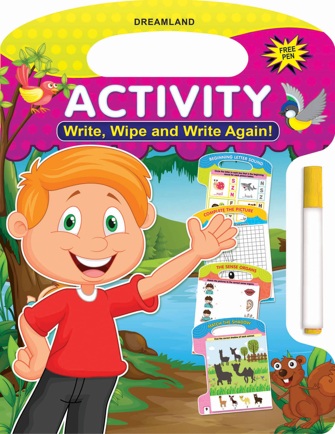     			Write and Wipe Book - Activity - Early Learning Book