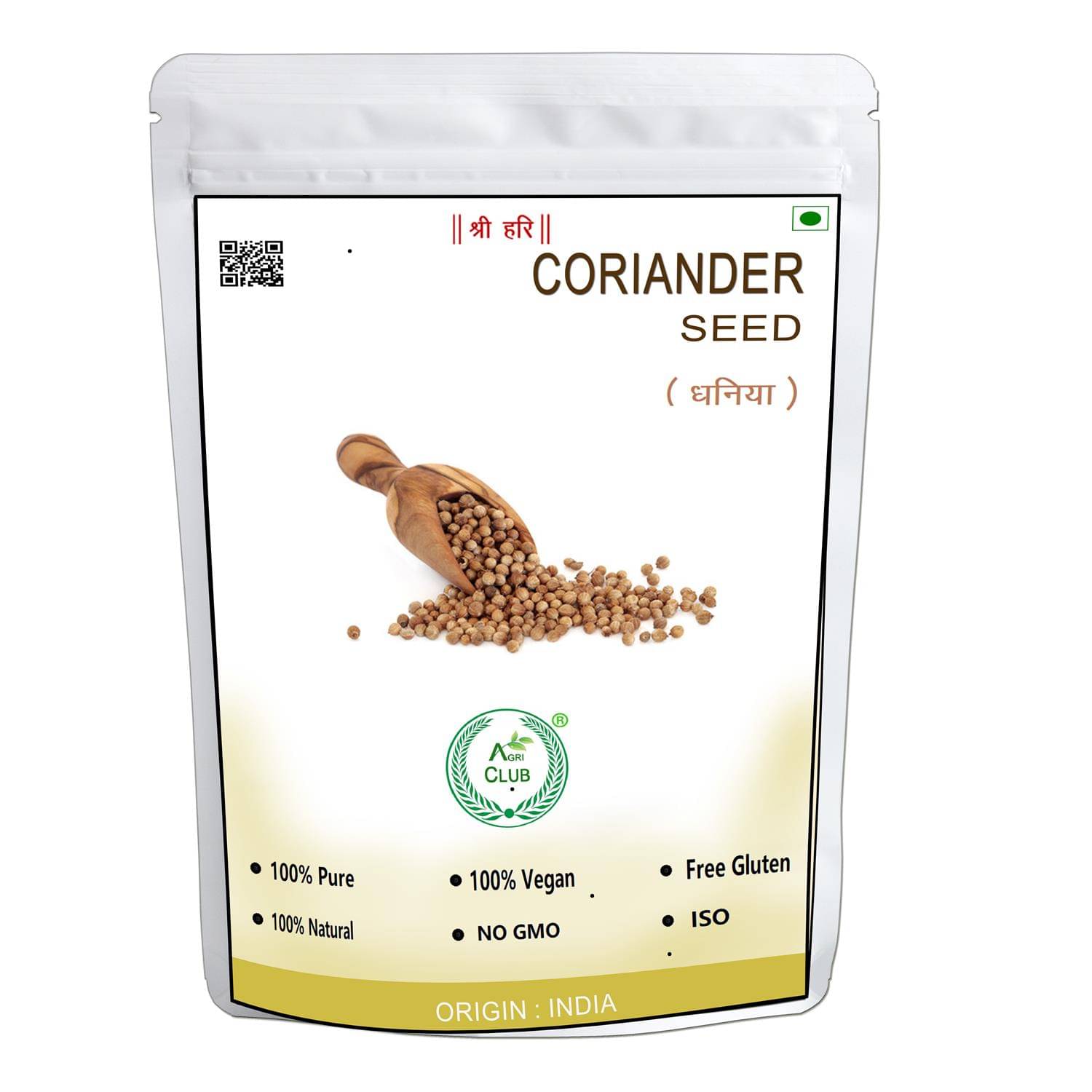 Agri Club Coriander Seed, Sabut Dhaniya 1 Kg Agri Club Coriander Seed, Sabut Dhaniya 1 Kg