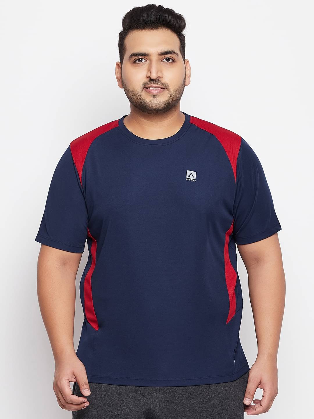     			AUSTIVO - Multicolor Polyester Regular Fit Men's Sports T-Shirt ( Pack of 1 )