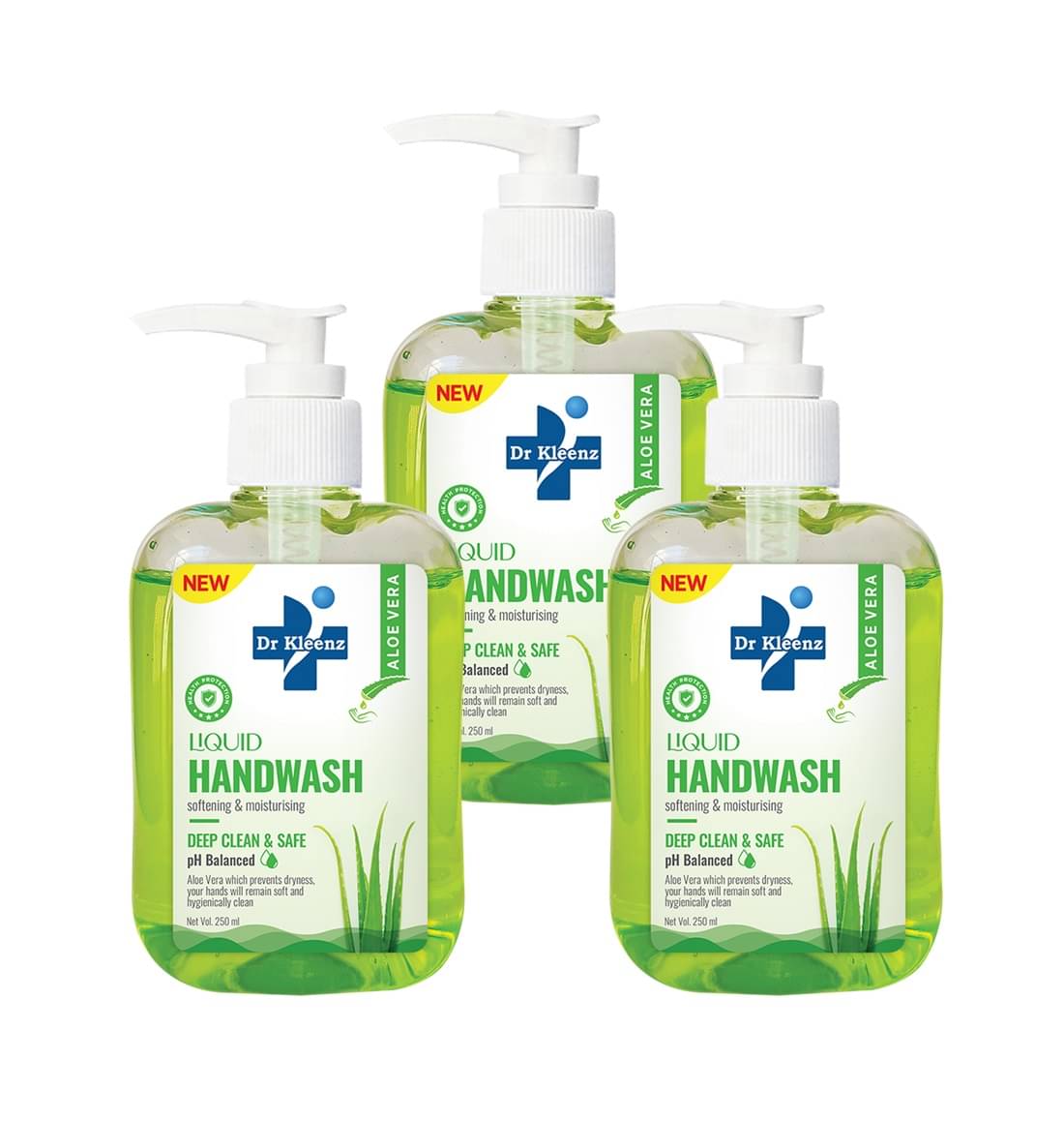     			Dr Kleenz Deep Clean & Safe Aloevera Hand Wash 750 mL Pack of 3