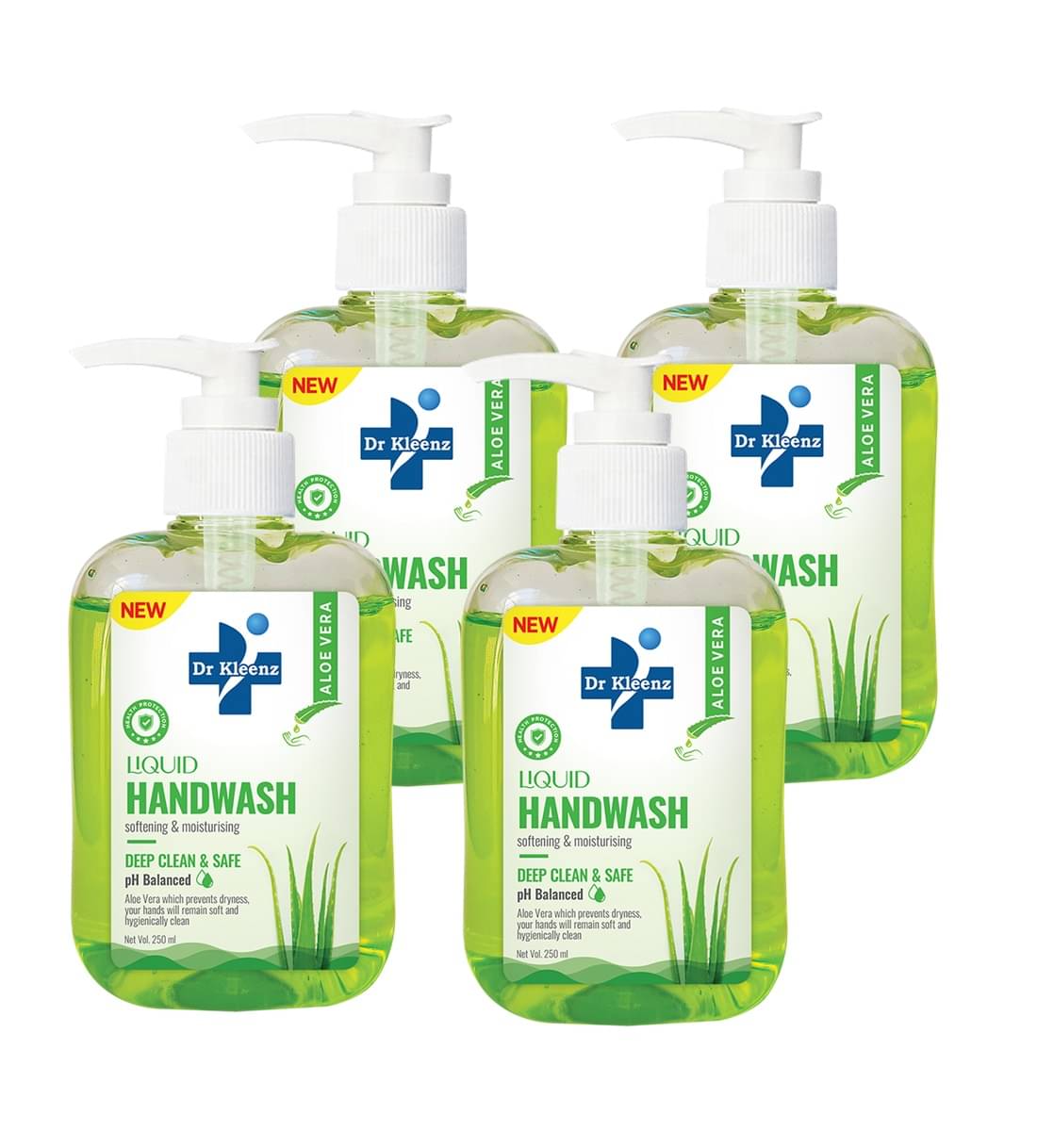     			Dr Kleenz Deep Clean & Safe Aloevera Hand Wash 1000 mL Pack of 4