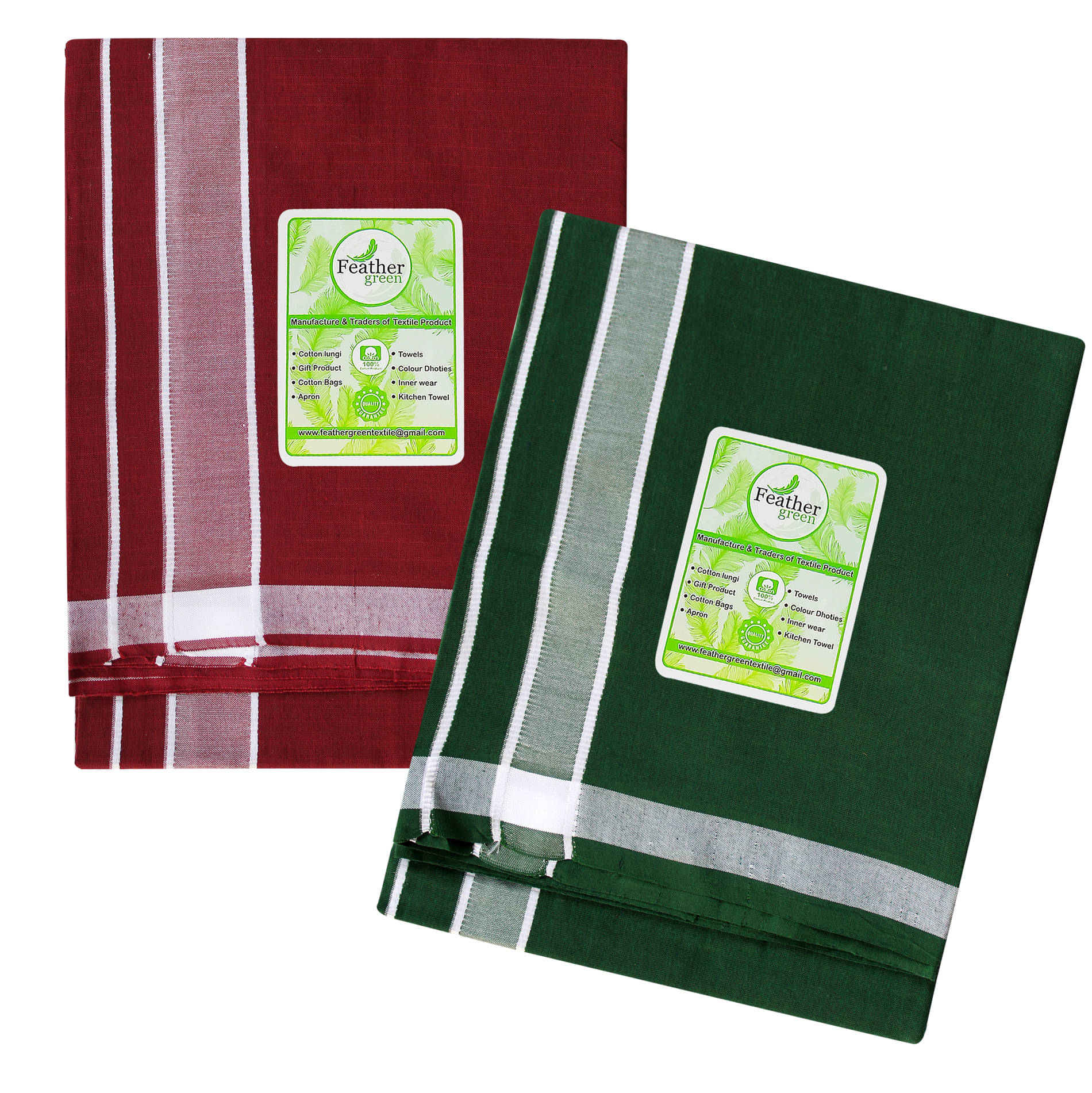 Feather Green Multi Dhoti Feather Green Multi Dhoti