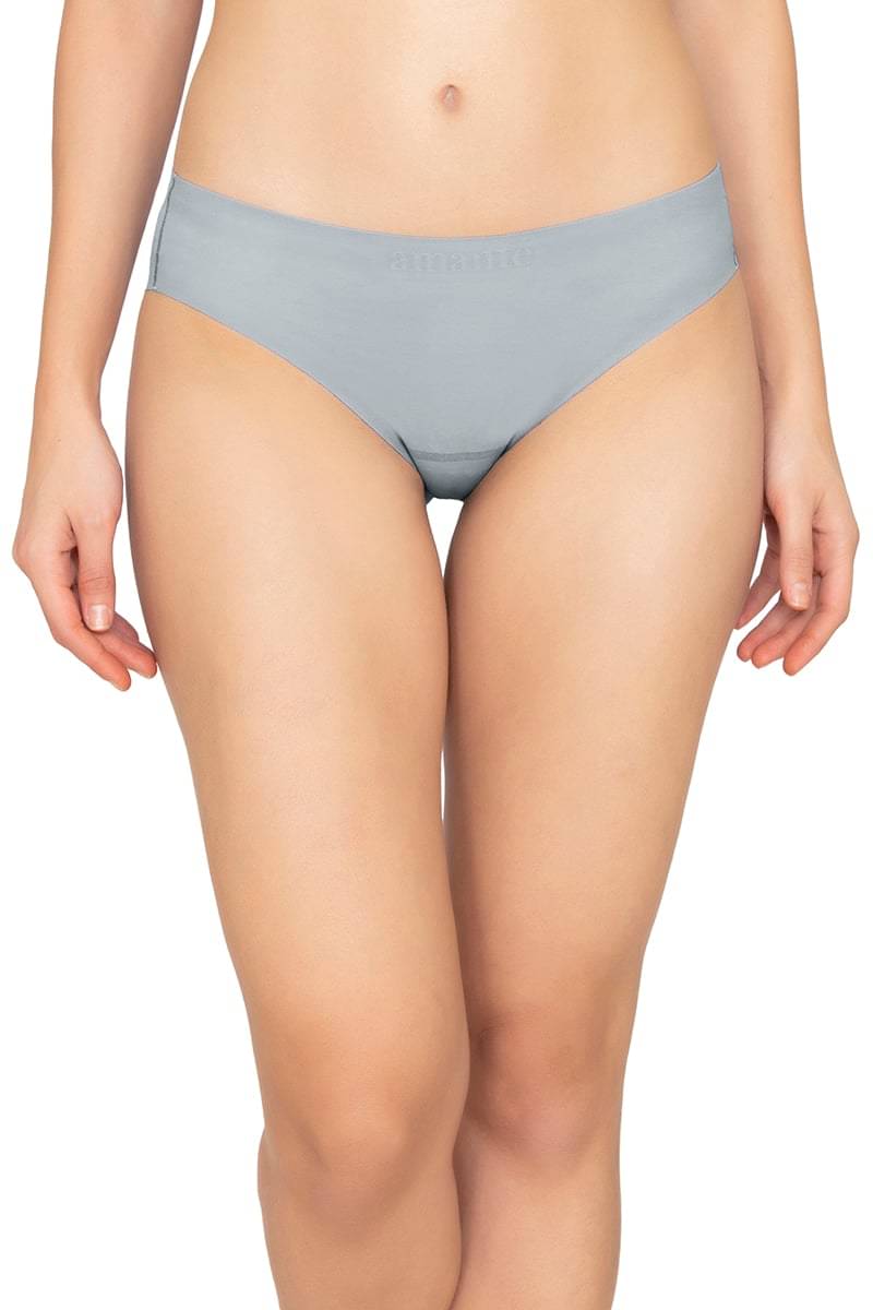     			Amante Nylon Women's Bikini Panties ( Grey )