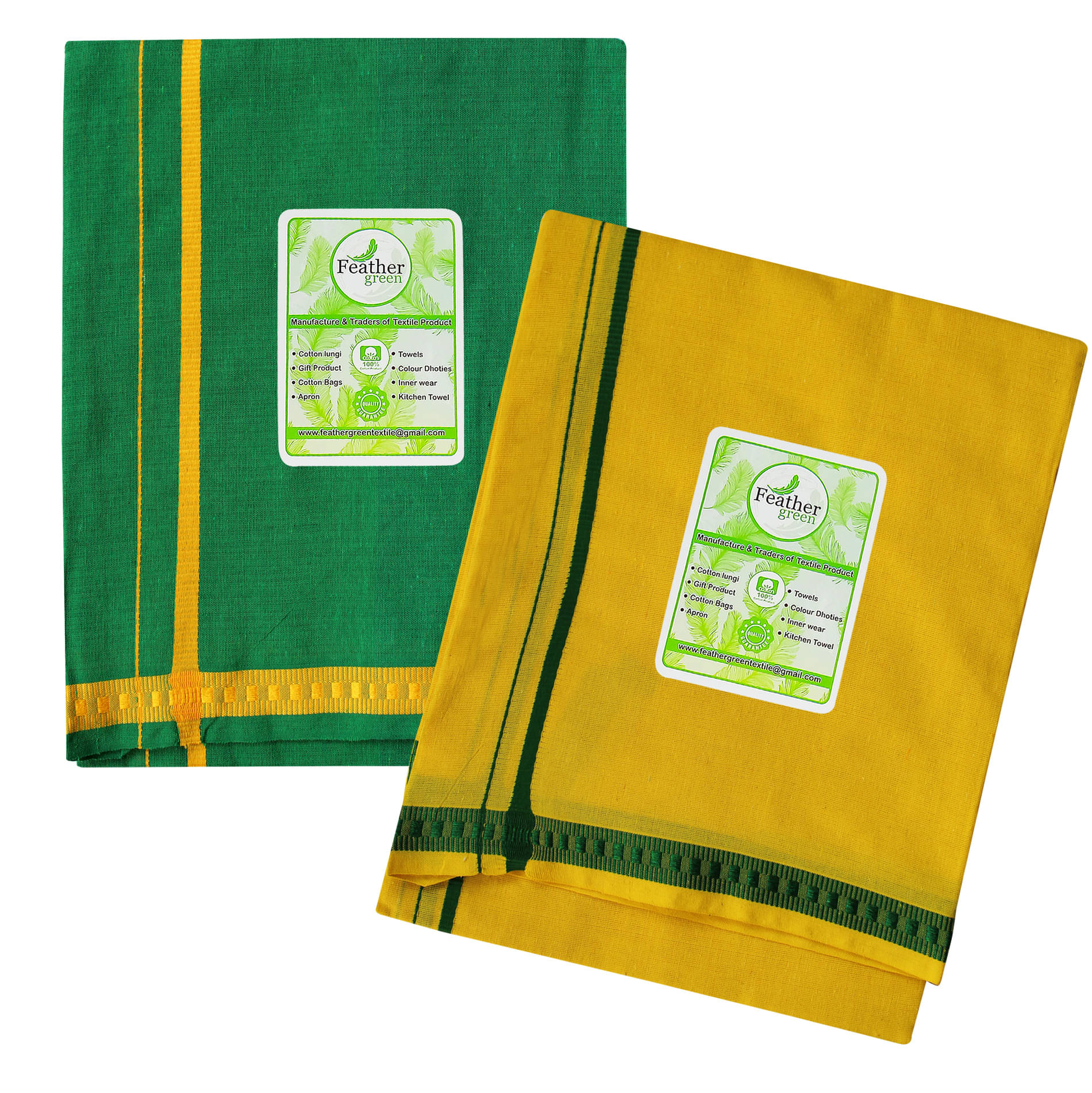 Feather Green Multi Dhoti Feather Green Multi Dhoti