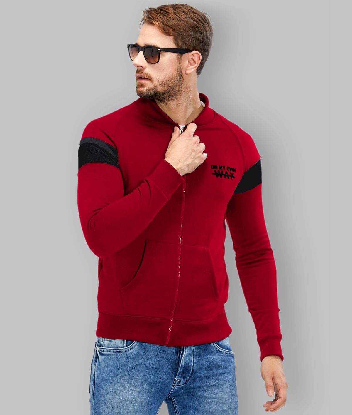 Maniac Red Casual Jacket Maniac Red Casual Jacket