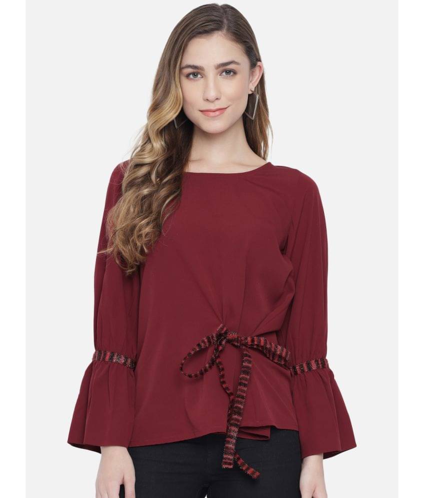ALL WAYS YOU Women's Polyester Regular Top ( Red ) ALL WAYS YOU Women's Polyester Regular Top ( Red )