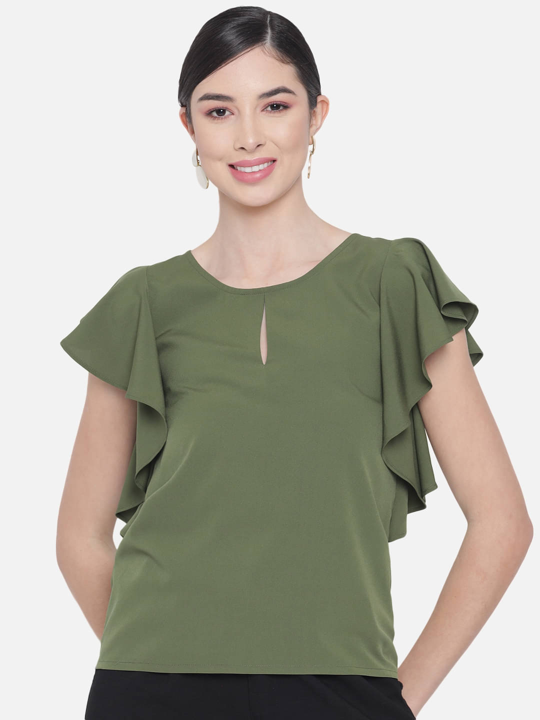 ALL WAYS YOU Women's Polyester Regular Top ( Green ) ALL WAYS YOU Women's Polyester Regular Top ( Green )