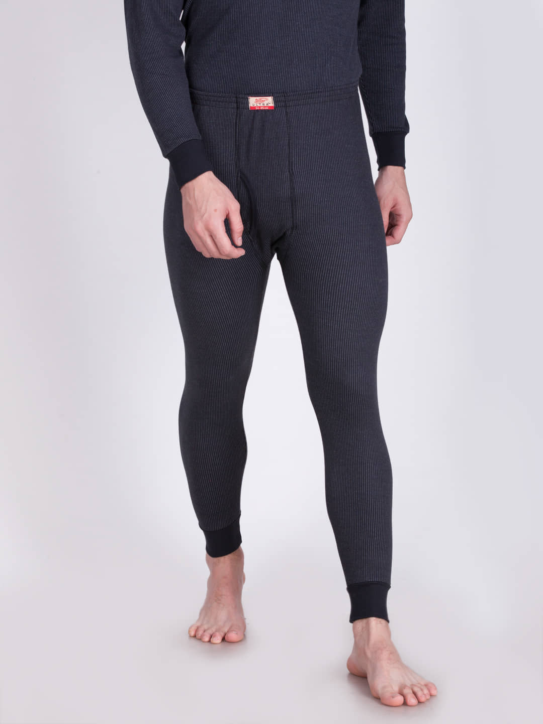 Dollar Ultra Pack of 1 Cotton Blend Thermal Bottoms For Men's ( Black )