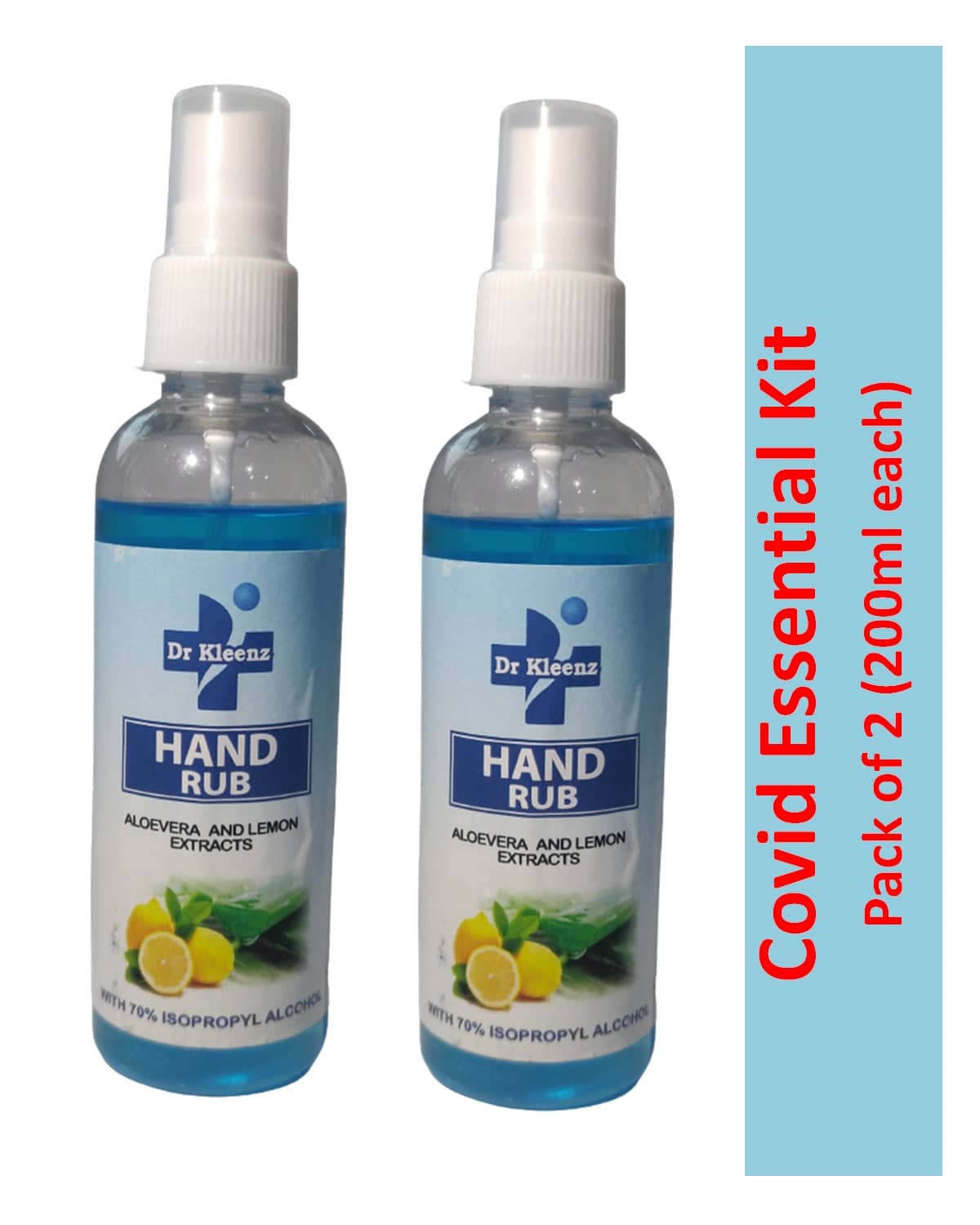 Dr Kleenz Hand Rub Hand Sanitizer 400 mL Pack of 2