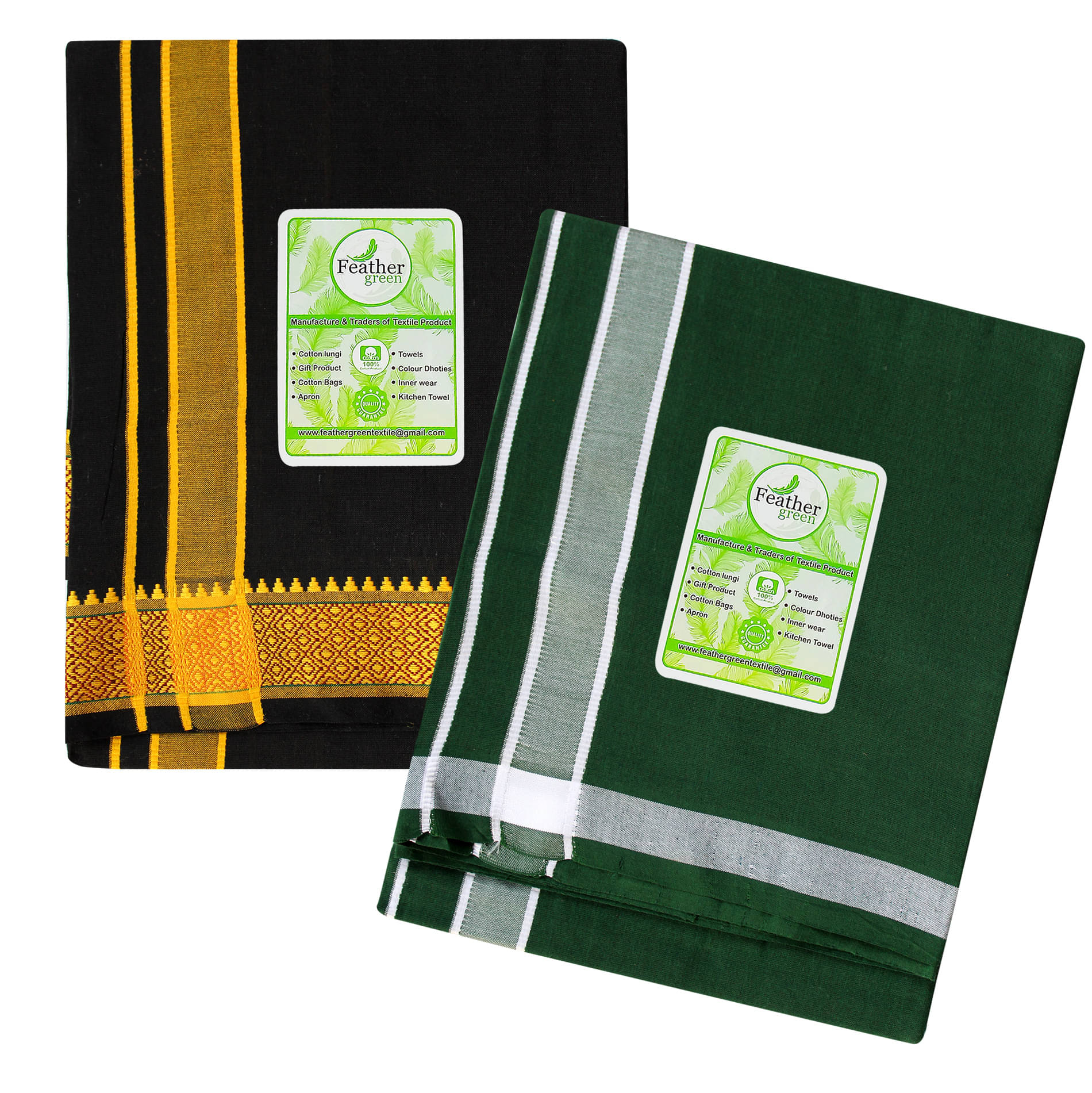 Feather Green Multi Dhoti Feather Green Multi Dhoti
