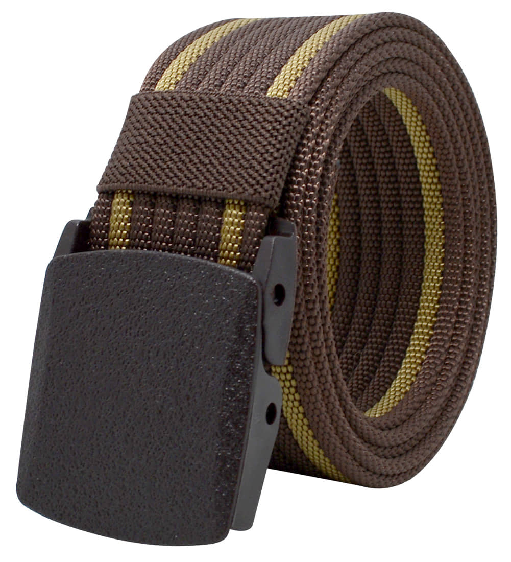 Loopa Brown Nylon Casual Belt Pack of 1