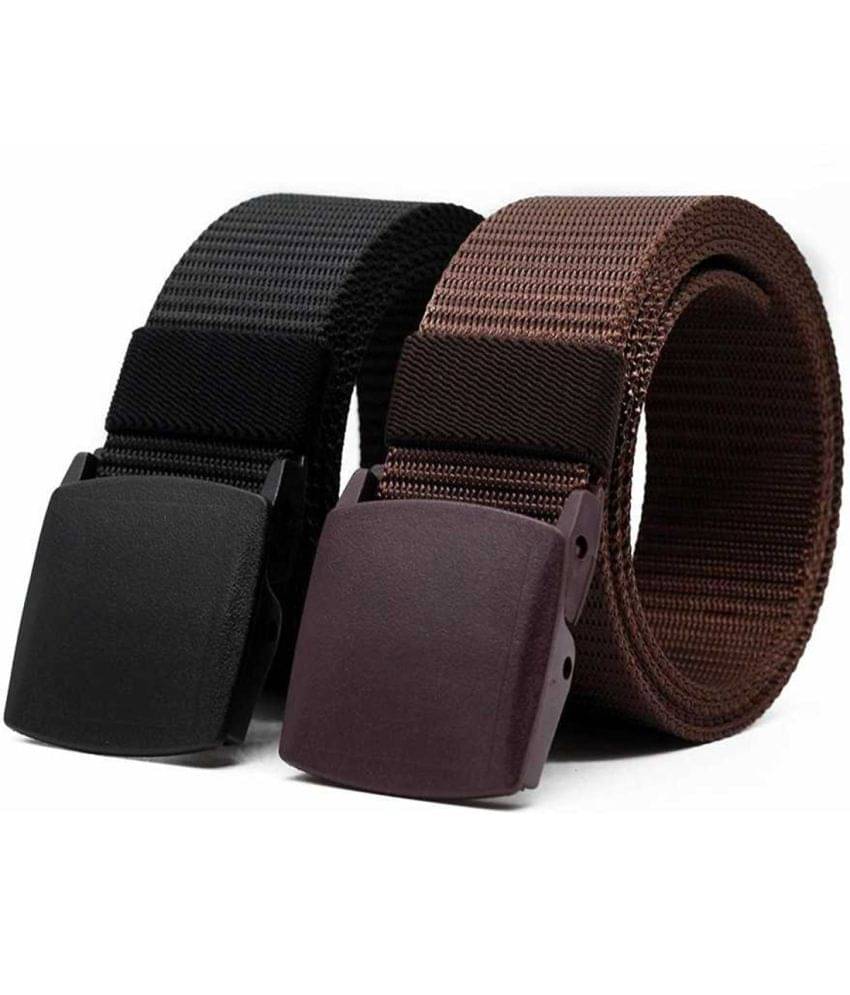 Loopa Multi Nylon Casual Belt Pack of 2 Loopa Multi Nylon Casual Belt Pack of 2