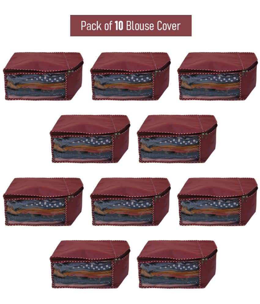 Sh Nasima Blouse Covers Organizer Non Woven Blouse Storage Bag With Transparent Window