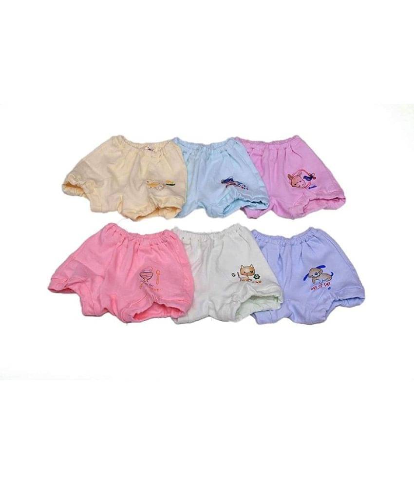     			LITTLE PANDA Pack of 6 Unisex for Baby 100% Cotton Boxers ( Multi )