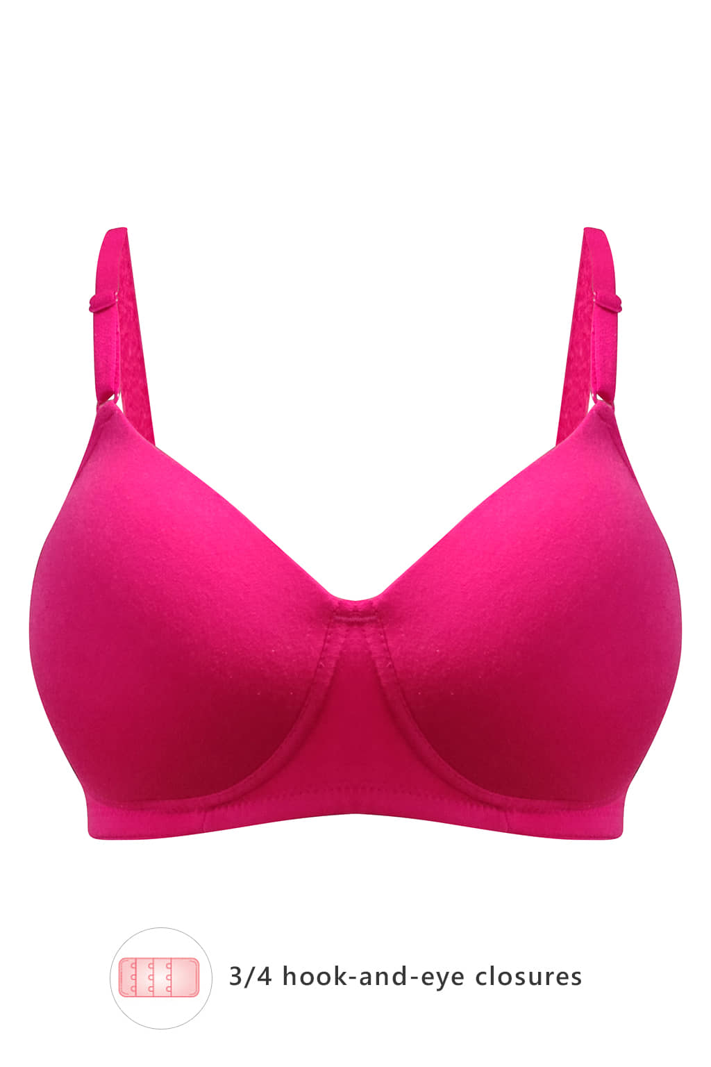 Clovia Cotton T-Shirt Bra - Pink Single