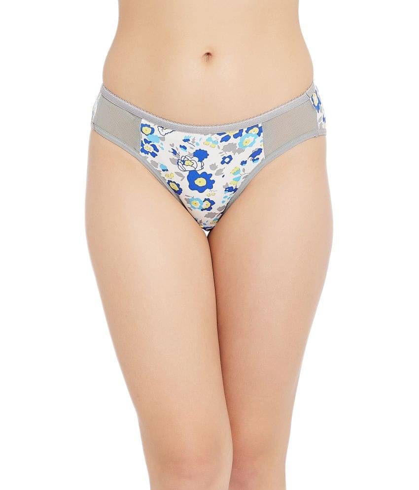 Clovia Net/Mesh Women's Bikini Panties ( Blue ) Clovia Net/Mesh Women's Bikini Panties ( Blue )
