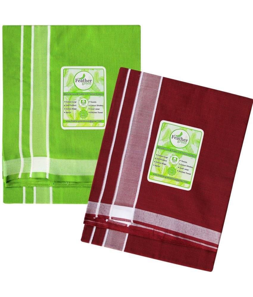 Feather Green Multi Dhoti Feather Green Multi Dhoti