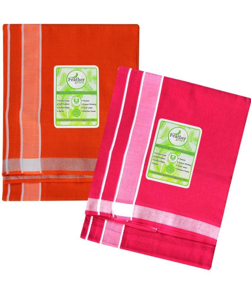     			Feather Green Multi Dhoti