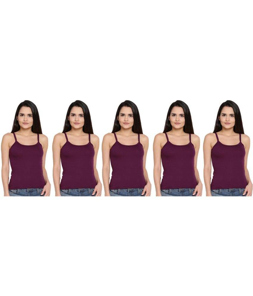Dollar Missy Cotton Camisoles - Brown Pack of 5 Dollar Missy Cotton Camisoles - Brown Pack of 5