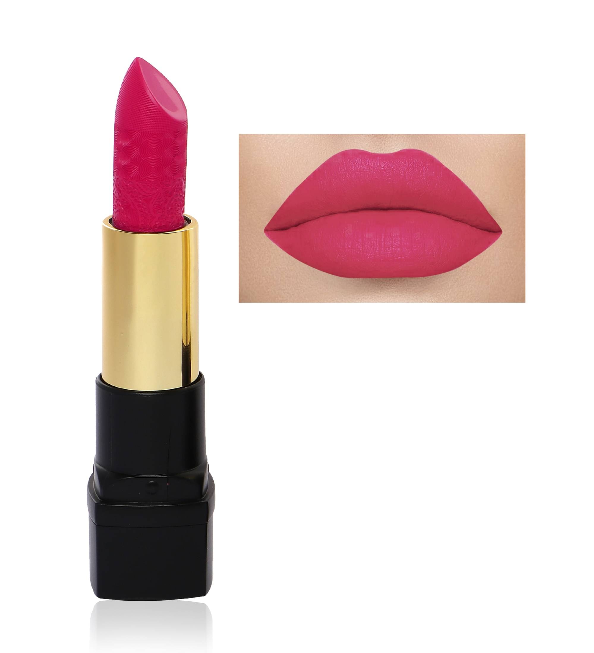     			Beauty Berry Vogue Free Matte Lipstick 3.2g, Hot Red (Shade - 01)