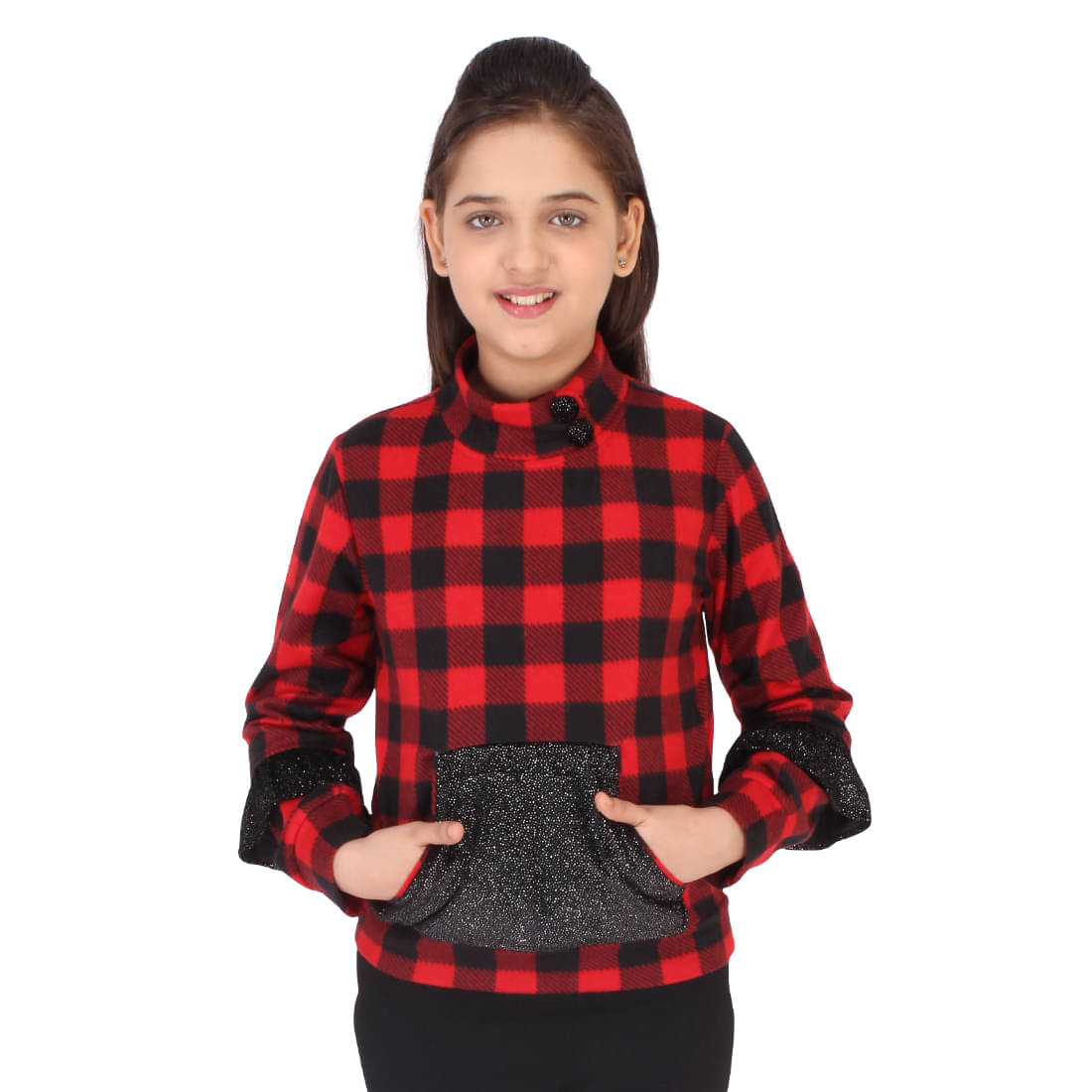     			Smart Casual Checkered Sweatshirt