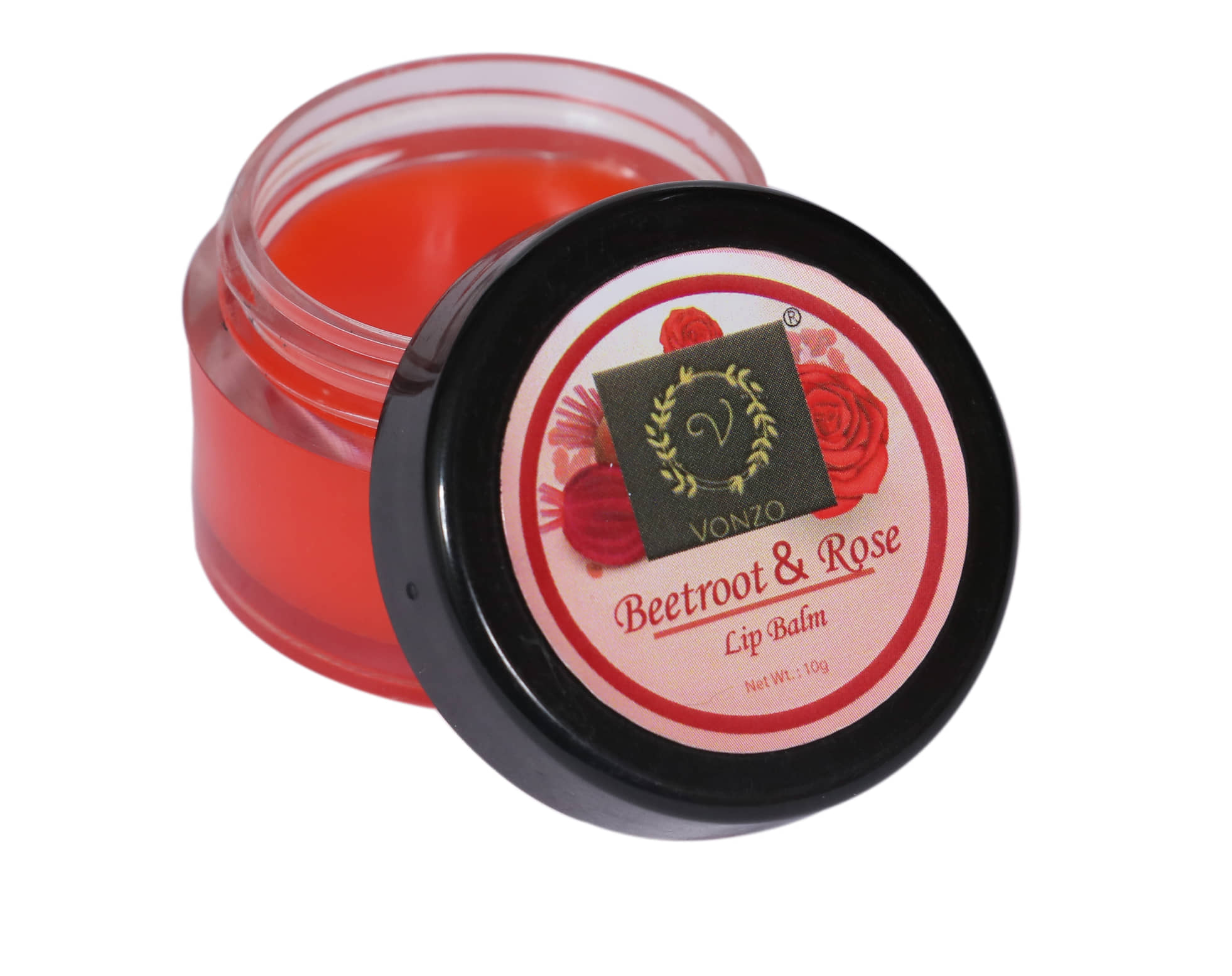 VONZO Beetroot and rose Lip Balm Apple Red 10
