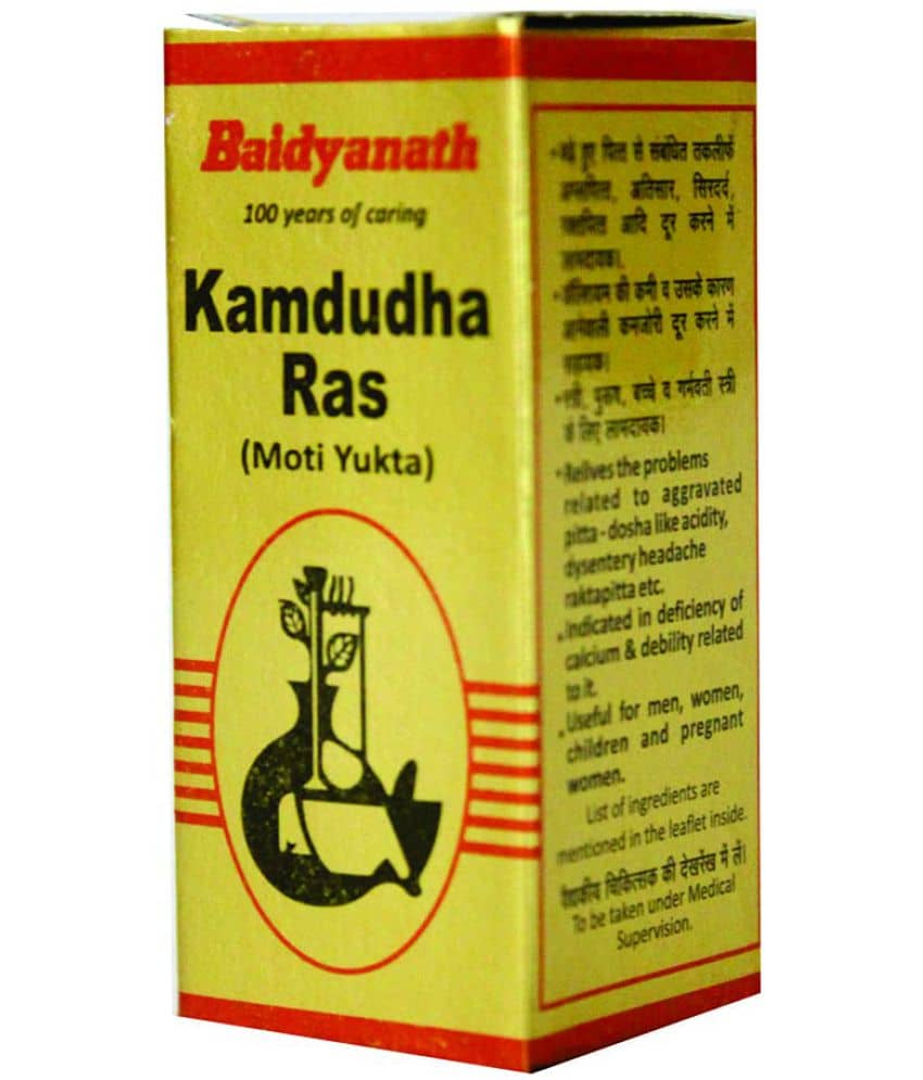 Baidyanath Kamdudha Ras Moti Yukta Tablet 25 No.S Pack of 1