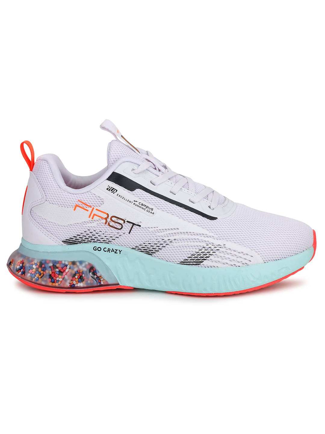     			Campus FIRST White  Men's Sports Running Shoes