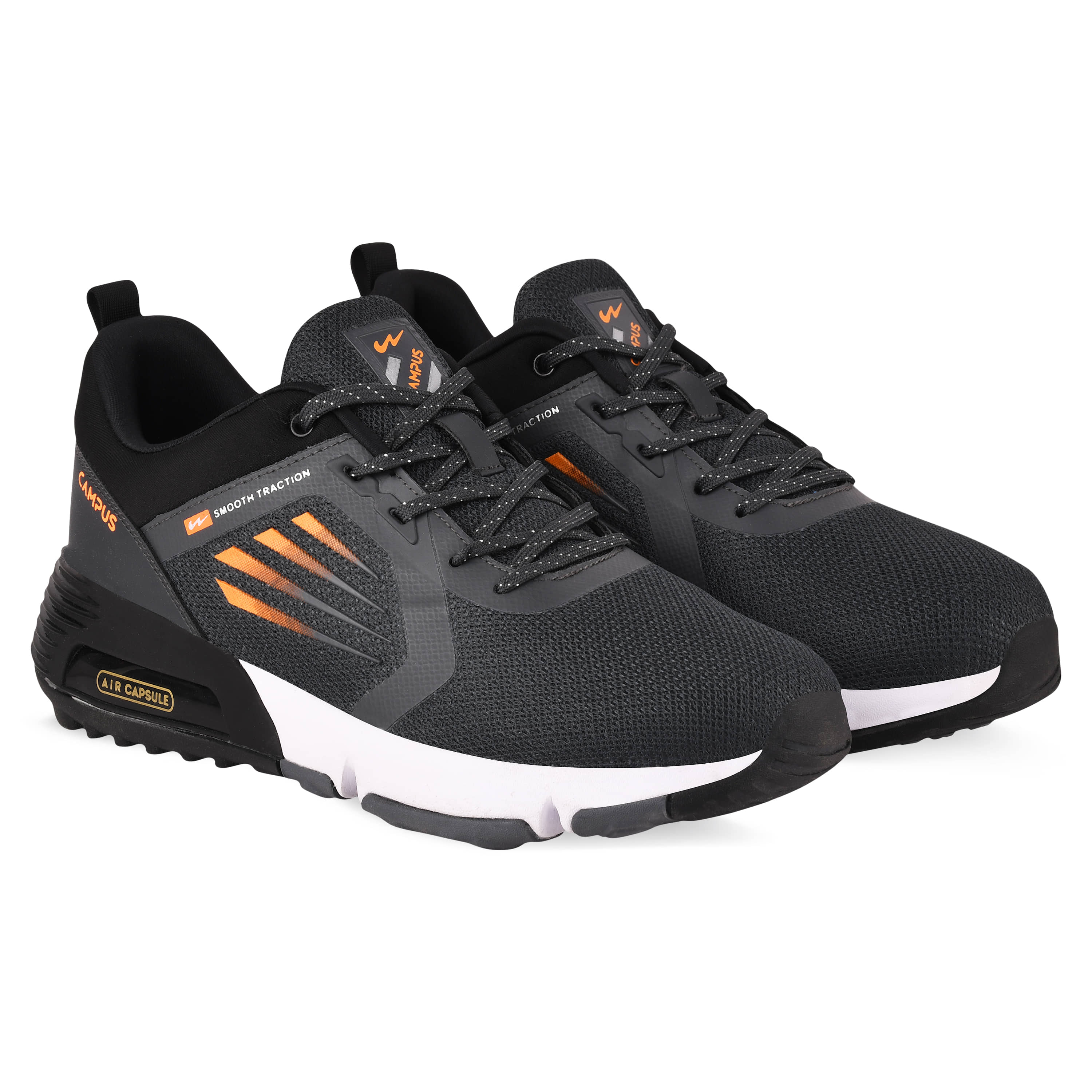 Campus ATTRACTION Black Running Shoes - Sports Shoes | Buy online on ZillyBuy