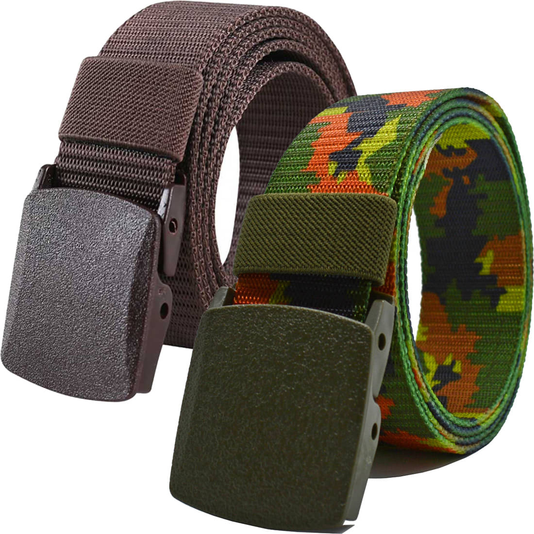 Loopa Multi Nylon Casual Belt Pack of 2 Loopa Multi Nylon Casual Belt Pack of 2