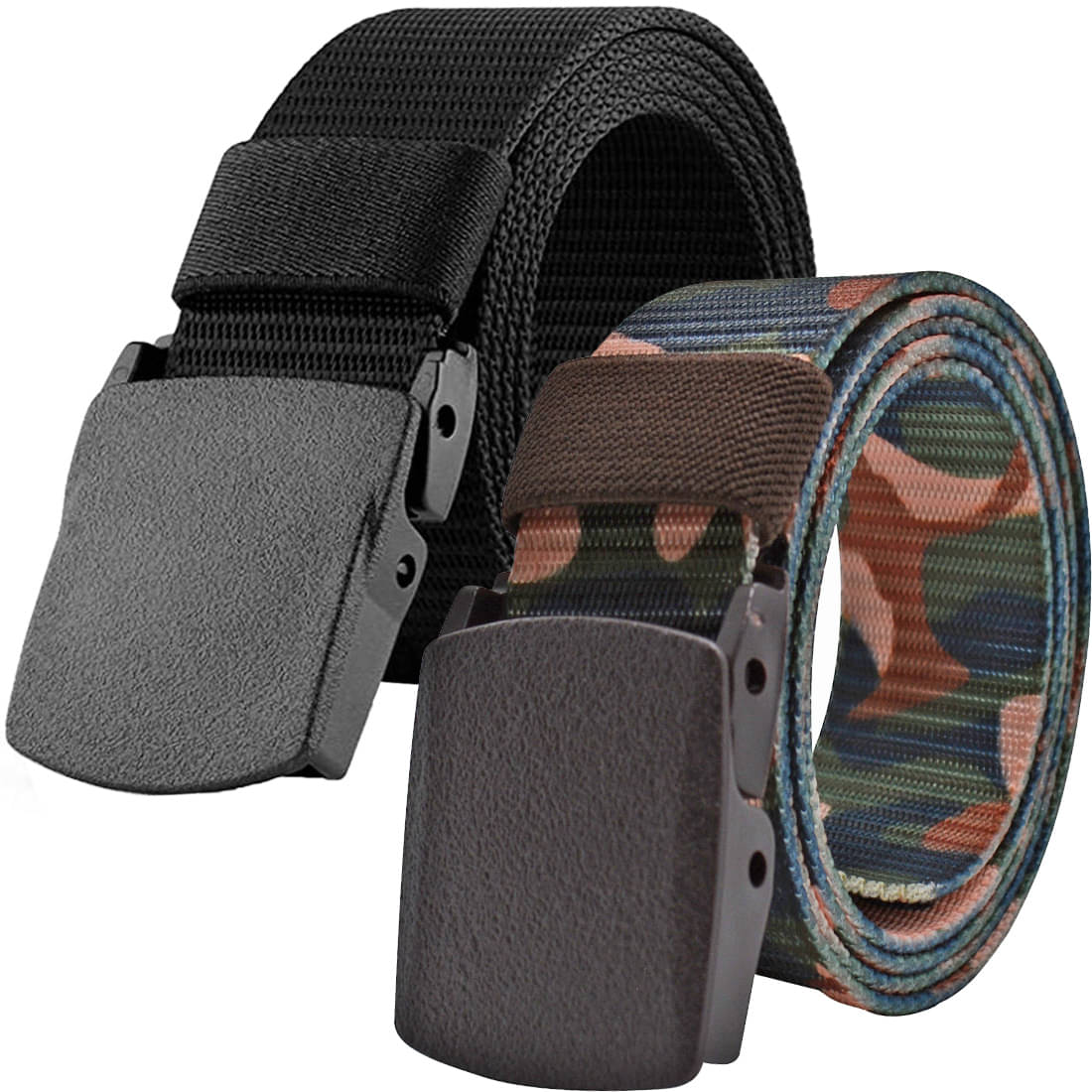 Loopa Multi Nylon Casual Belt Pack of 2 Loopa Multi Nylon Casual Belt Pack of 2