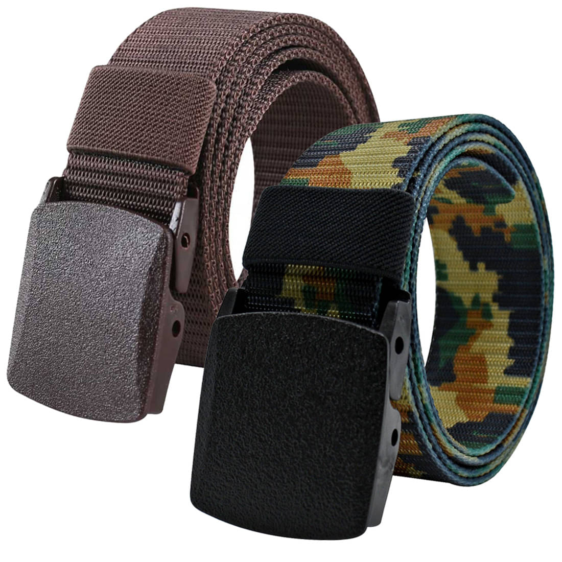 Loopa Multi Nylon Casual Belt Pack of 2 Loopa Multi Nylon Casual Belt Pack of 2