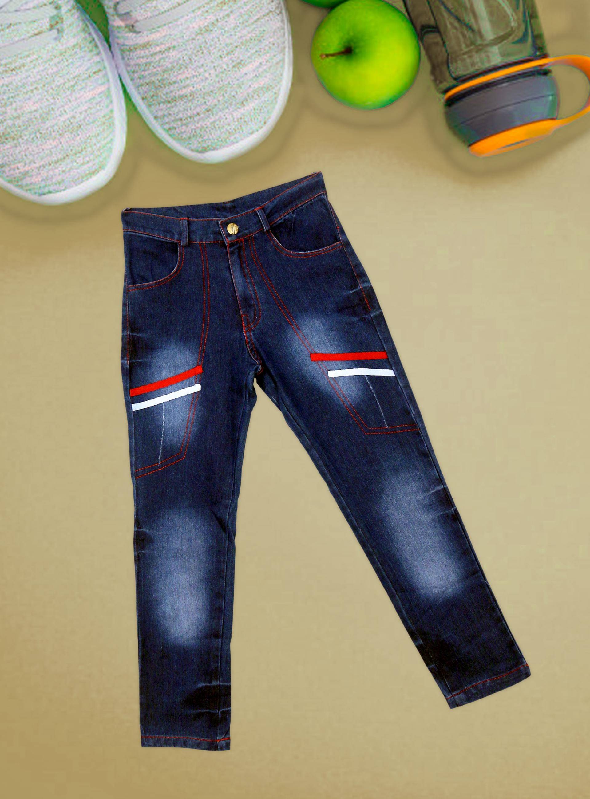     			Me N My CLOSET Pack of 1 Boys 100% Cotton Jeans ( Navy )